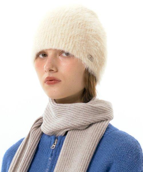 FUZZY BEANIE IVORY