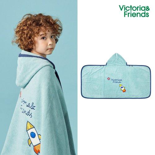 아동 비치가운 도톰한 뱀부 위티 비치타올_위티민트