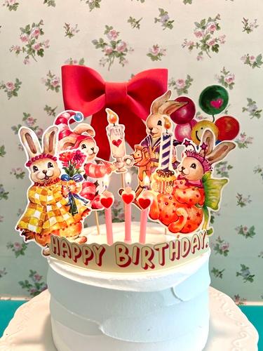 파티봉봉 비바스타 케이크 토퍼 돌 200일 생일축하메세지 토퍼제작 두돌생일상 결혼기념일