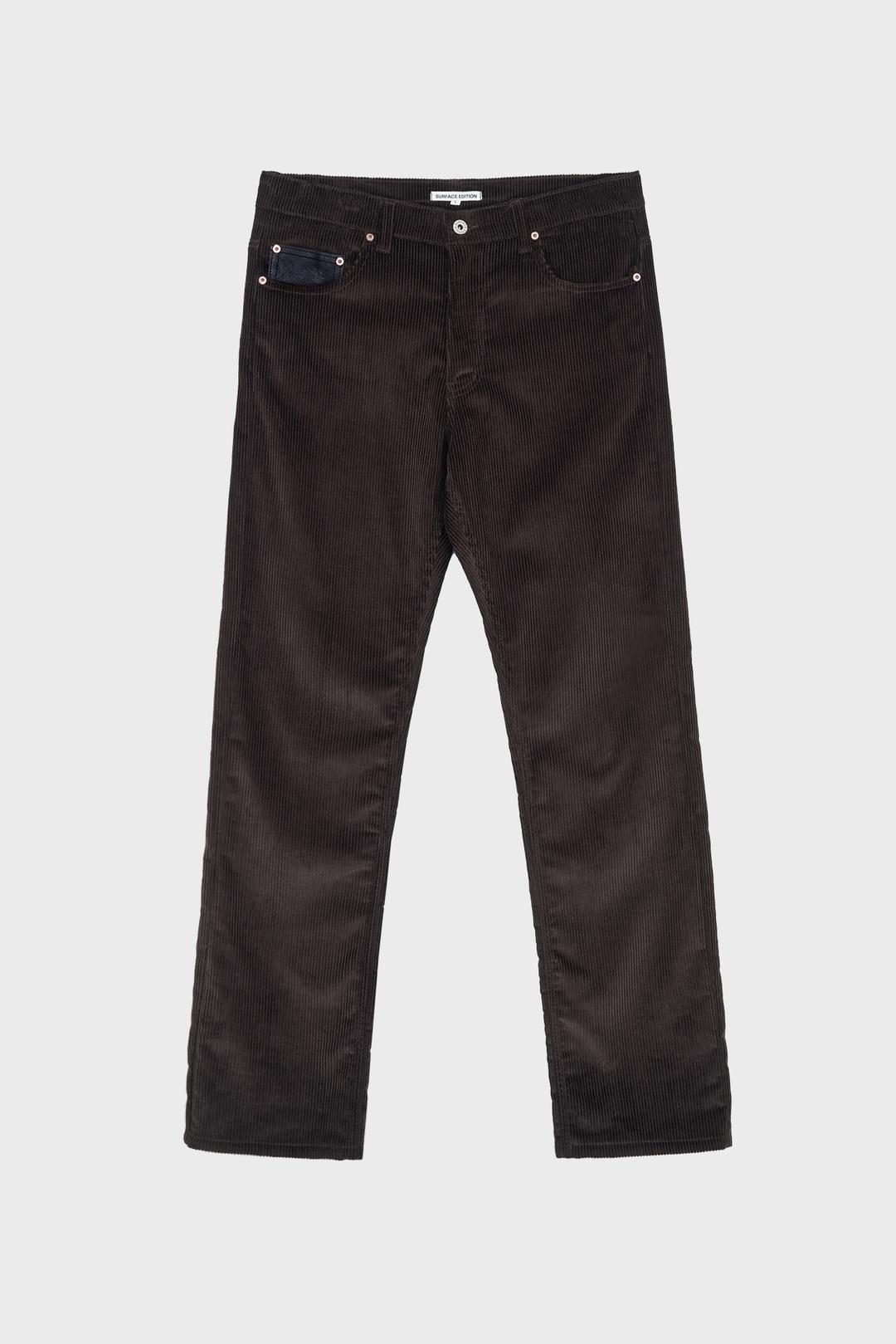 PATCHED CORDUROY PANTS BROWN