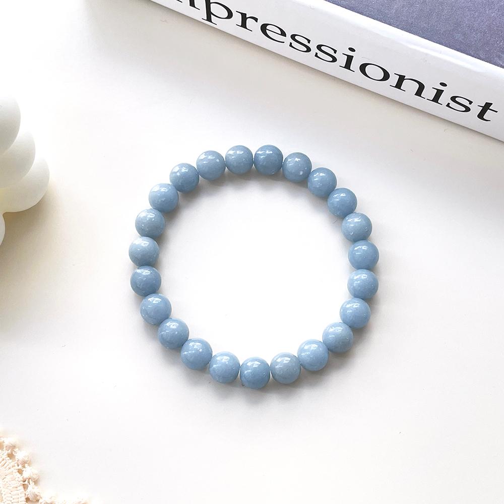 쏠그레이 원석팔찌 천연 엔젤라이트 소원 파워스톤 행운 여름 우정 팔지