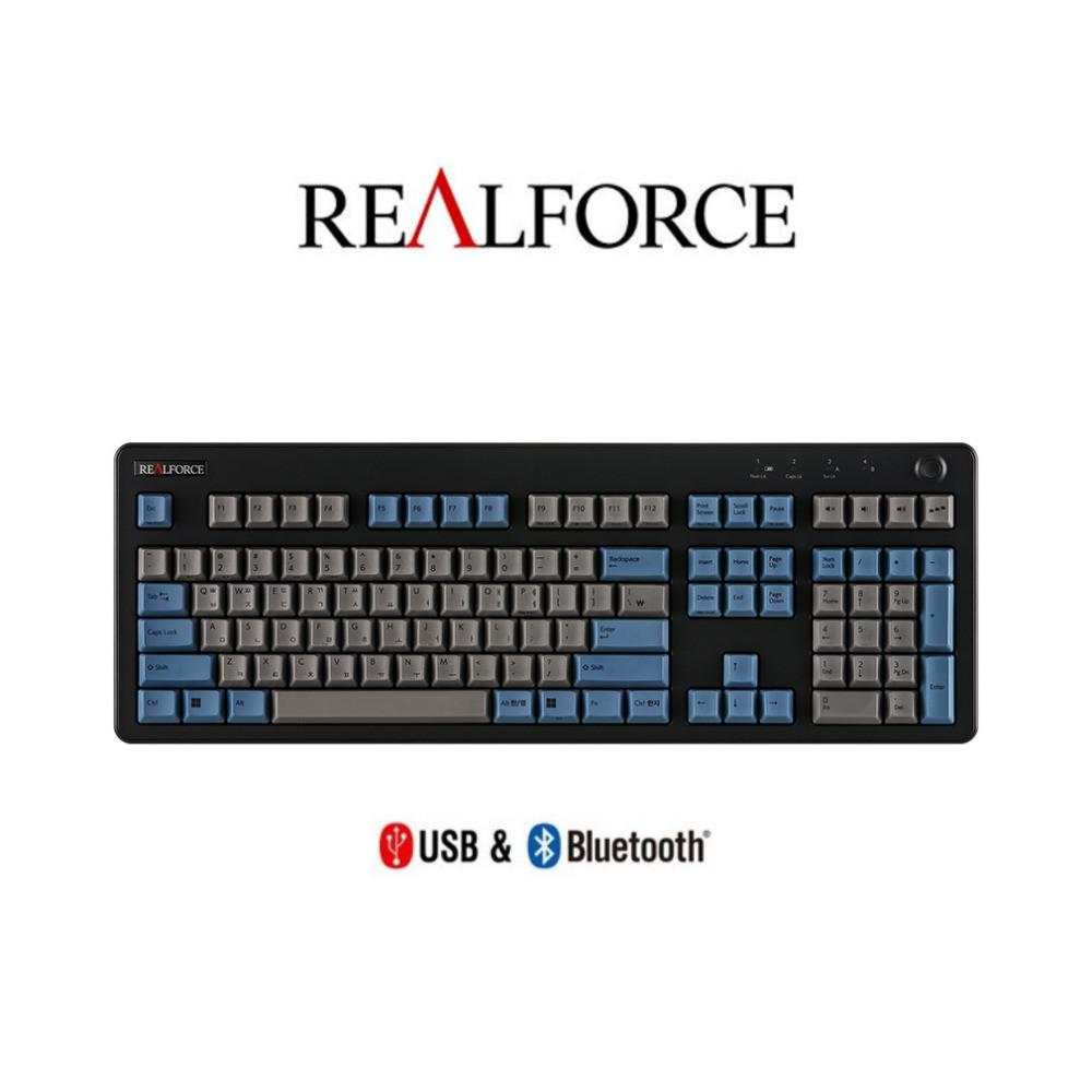 [당일출고] 리얼포스 R3BT APC 저소음 그레이 블루 유/무선 토프레 무접점 키보드