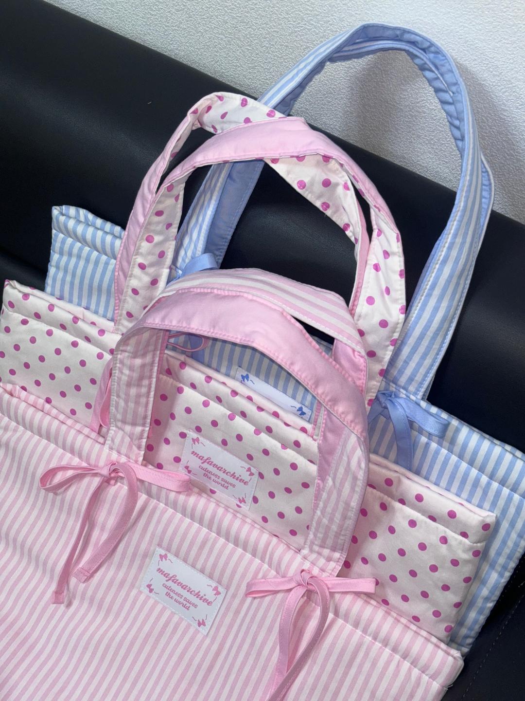 mfa double ribbon fluffy bag (3 types)