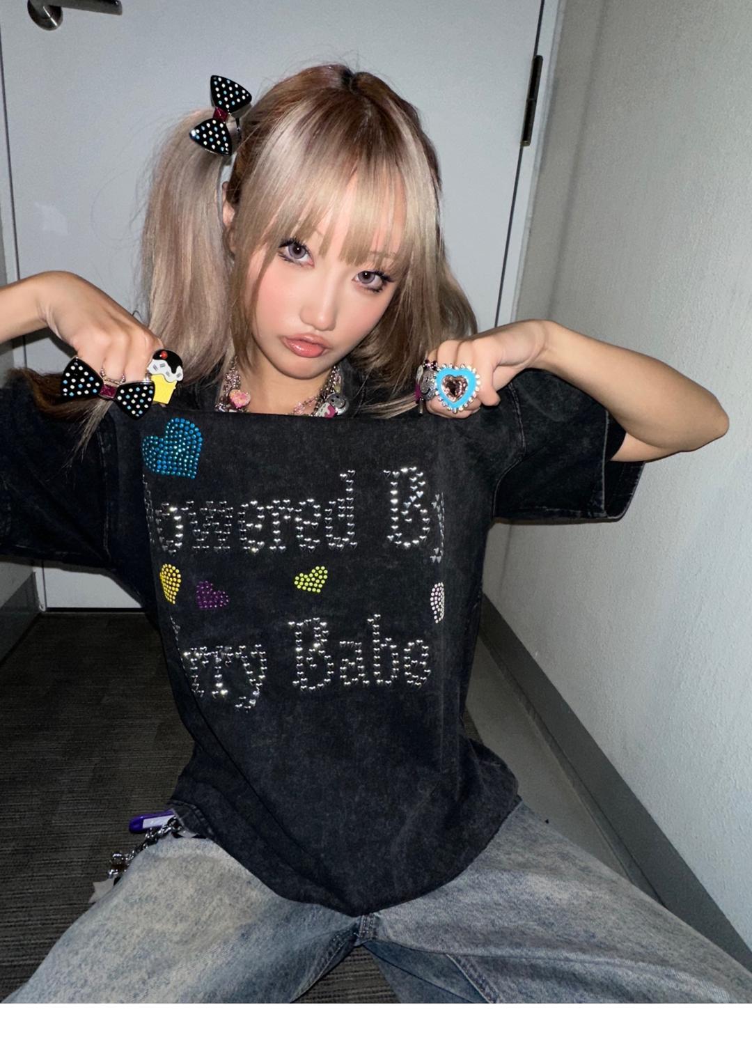 Love Rivets Washed T-shirt