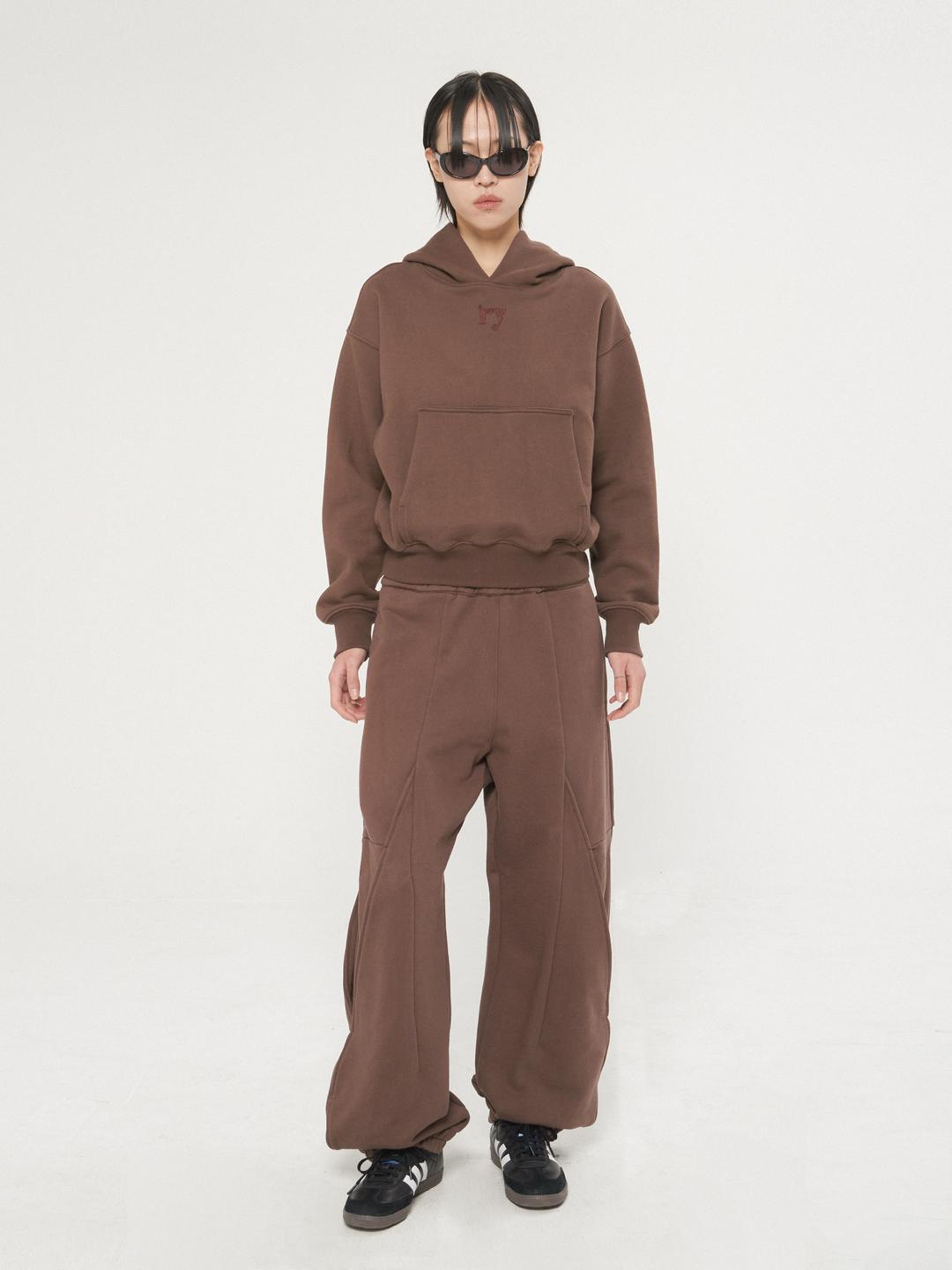 HEAVY SWEAT PANTS, BROWN