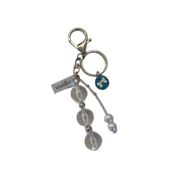 [viviflo] signiturekeyring_bluegreen_02 ribbon / 비비플로키링_블루그린-02 리본(for phonecase)