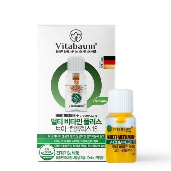 비타바움 멀티비타민 플러스 브이 컴플렉스 15 (12병입) (12일분)
