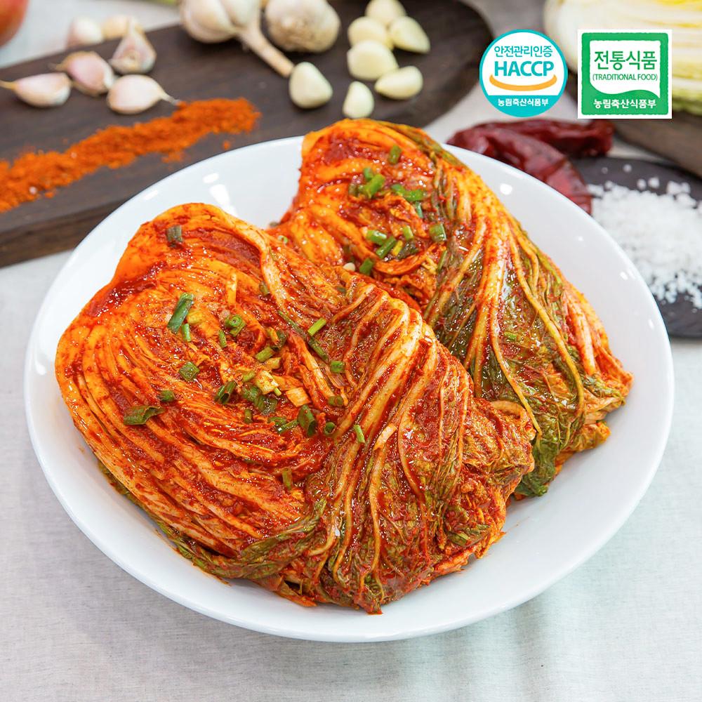 빛고을김치 전라도 국산 누구나 배추김치 1kg 바로 담근 생김치 매콤 아삭 4+1 [원산지:국산]