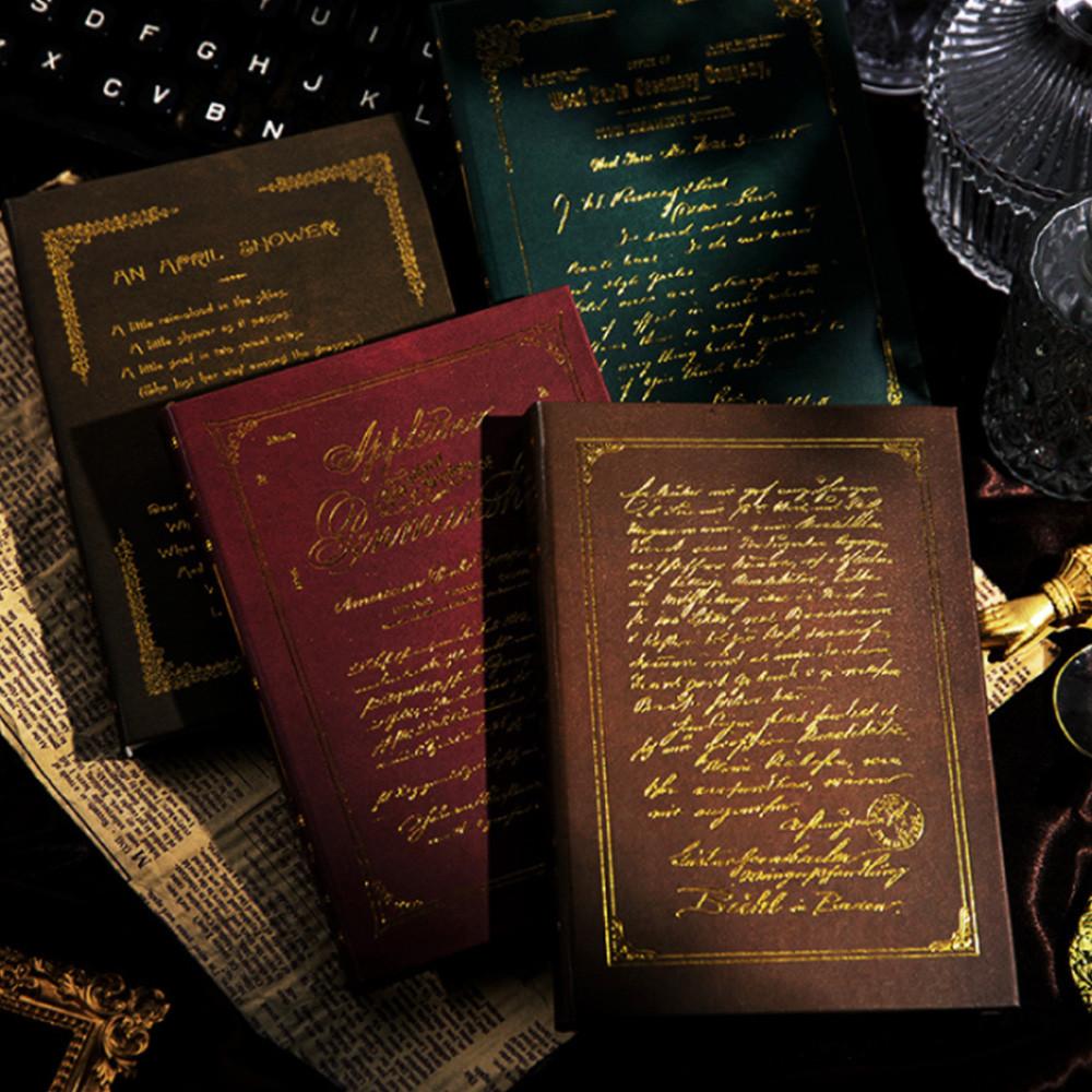 빈티지 배경지 랩핑지 다꾸 종이 메모지 페이퍼 4종