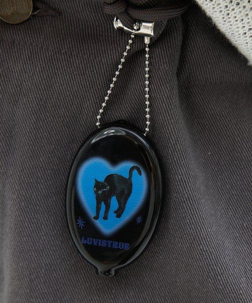 VL PVC COIN PURSE(BLACK)