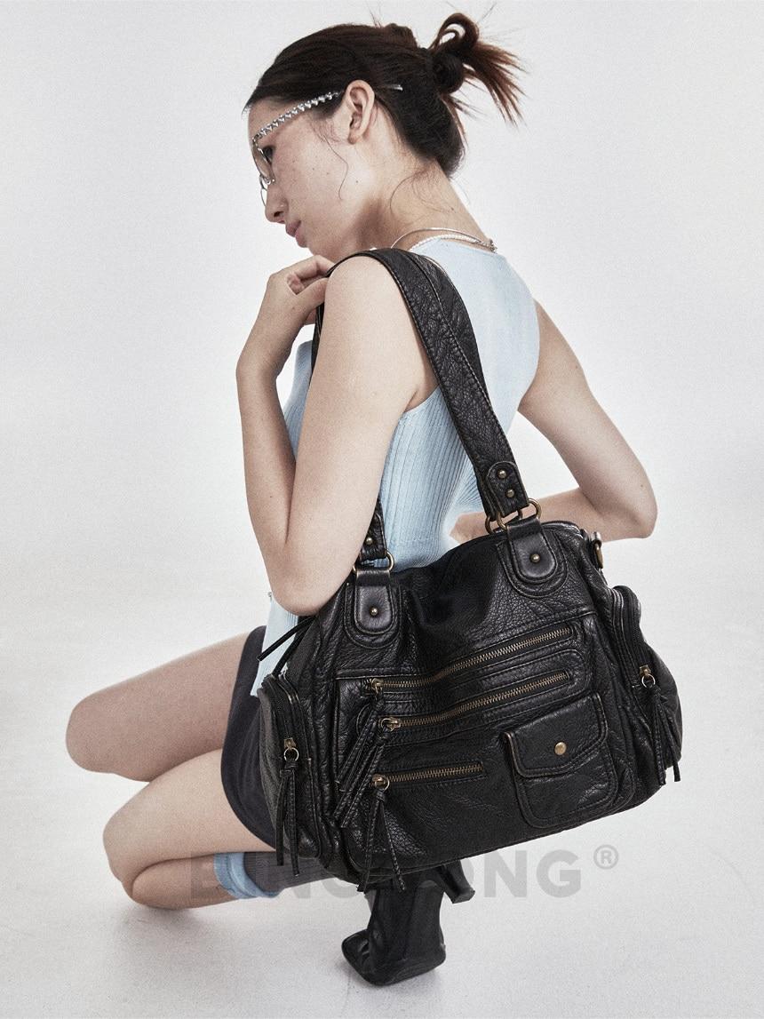 BINGBONG Benjamin Pebble Vintage Tote Bag