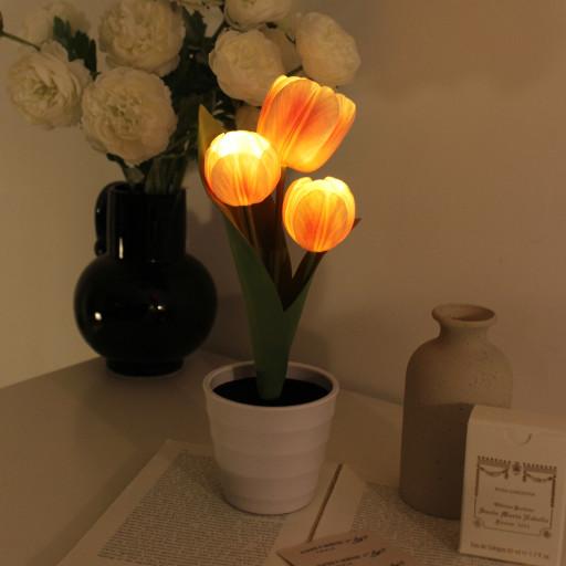 🌷피치베리 튤립 팟 LED 무드등