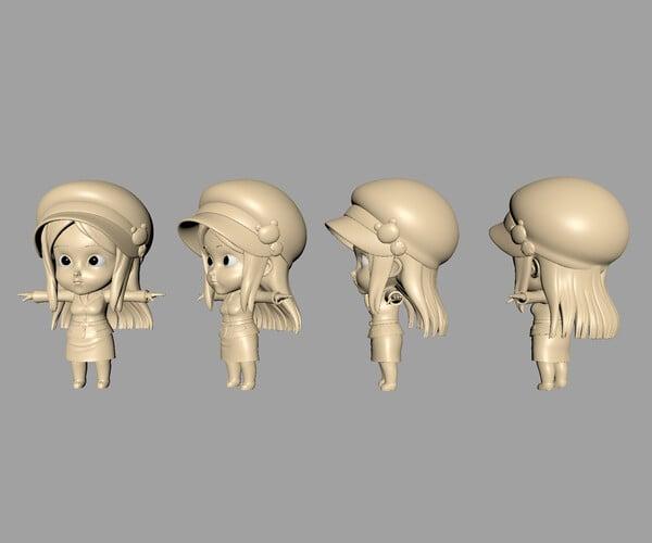 ArtStation - Cute  Japan Manga  Cartoons  Girl  model | Resources