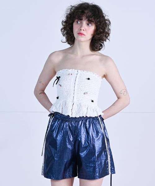 코튼 캔디 튜브 탑 화이트 WBDSTP005WH