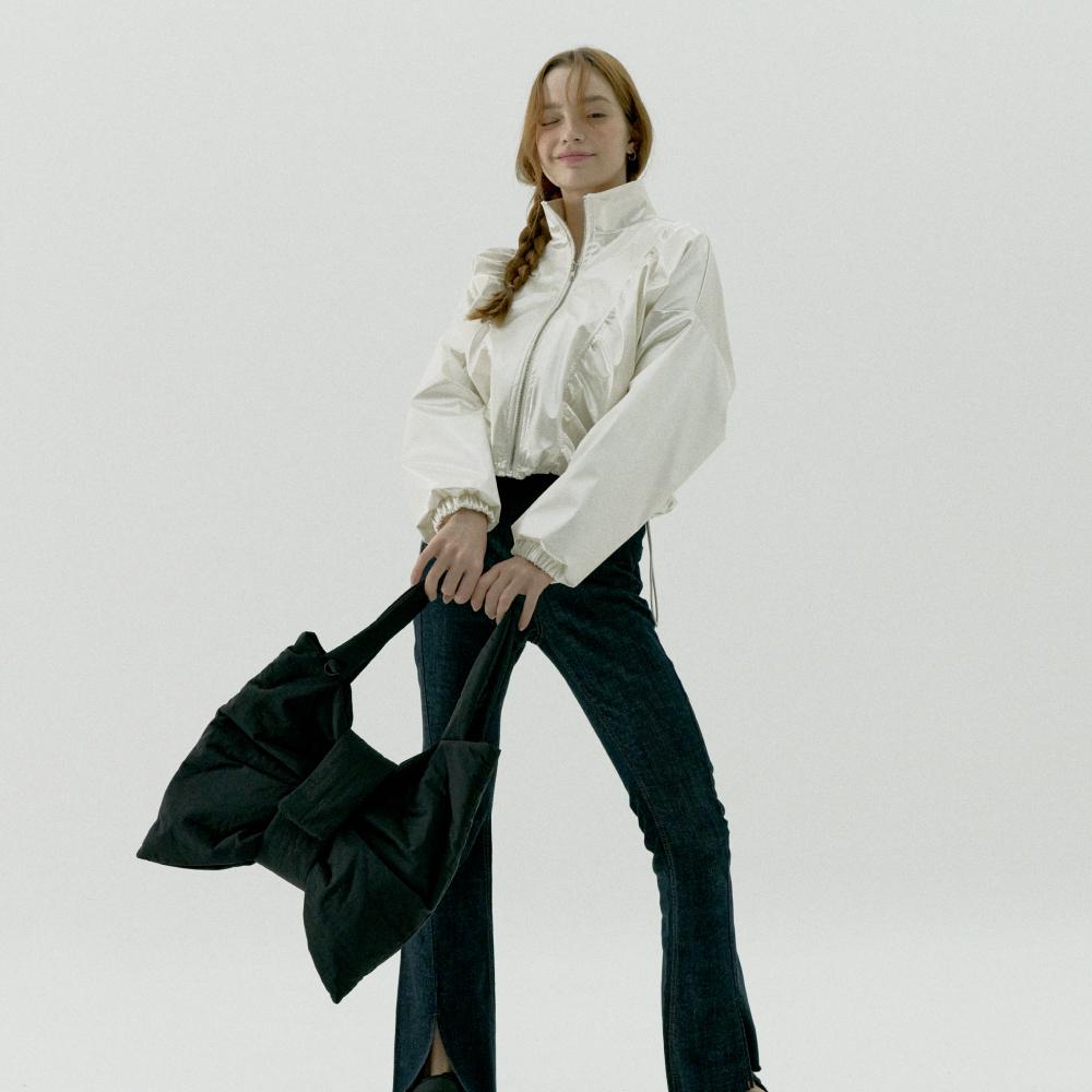 라임라이크 [12차리오더] 구름 리본백_Black