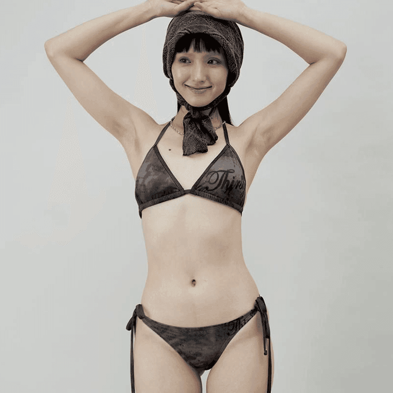 [THIRSTY CLUB] Brown city bikini - Triangle bottom