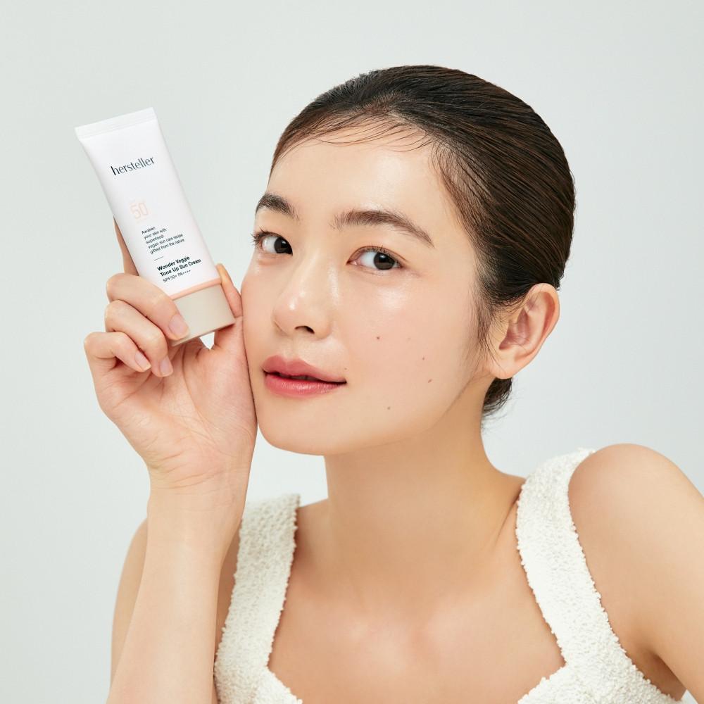 [유튜버추천!][허스텔러] 원더 베지 톤업 선크림 SPF50+ PA++++ 50ml