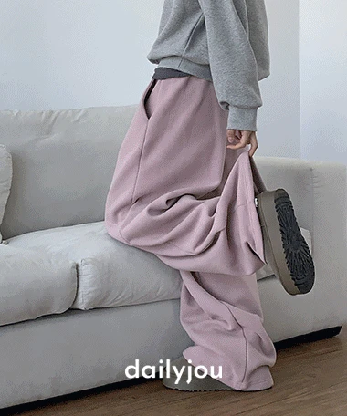 [MADE] 스누지 양기모 와이드 투웨이 트레이닝 밴딩 팬츠