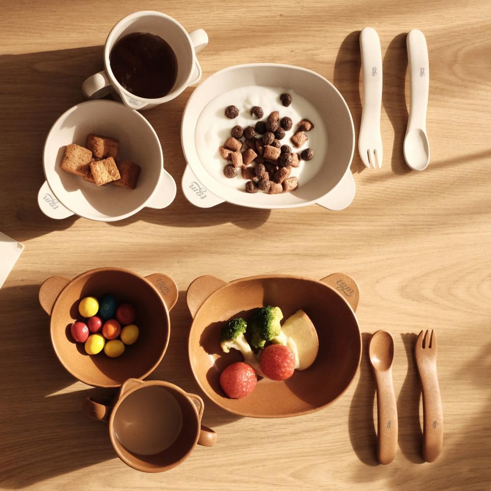 티지엠 곰돌이 유아 식기세트 아기 디너 세트 이유식 준비물