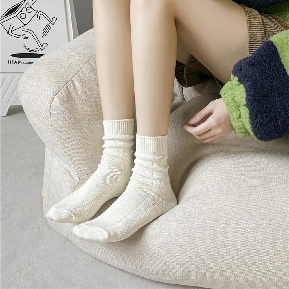 바닐라 여성 양말 여자양말 세트 무압박 겨울 봄 가을 중목 삭스 6종세트