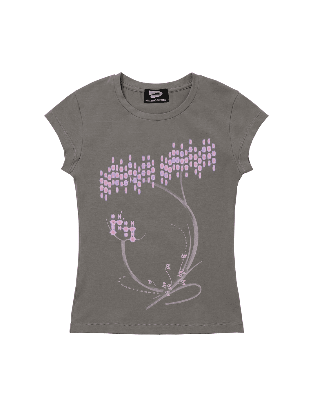 Bubble Tree Half Sleeve Khaki Grey