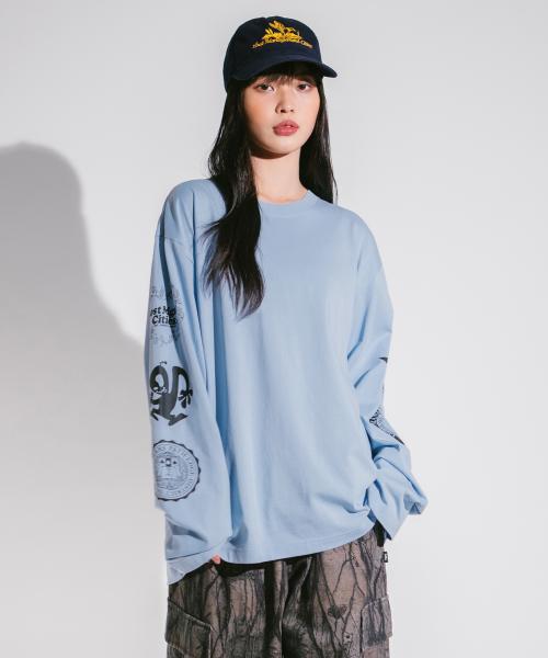 엘엠씨(LMC)  CHAOS LONG SLV TEE sky blue - 사이즈 & 후기 | 무신사