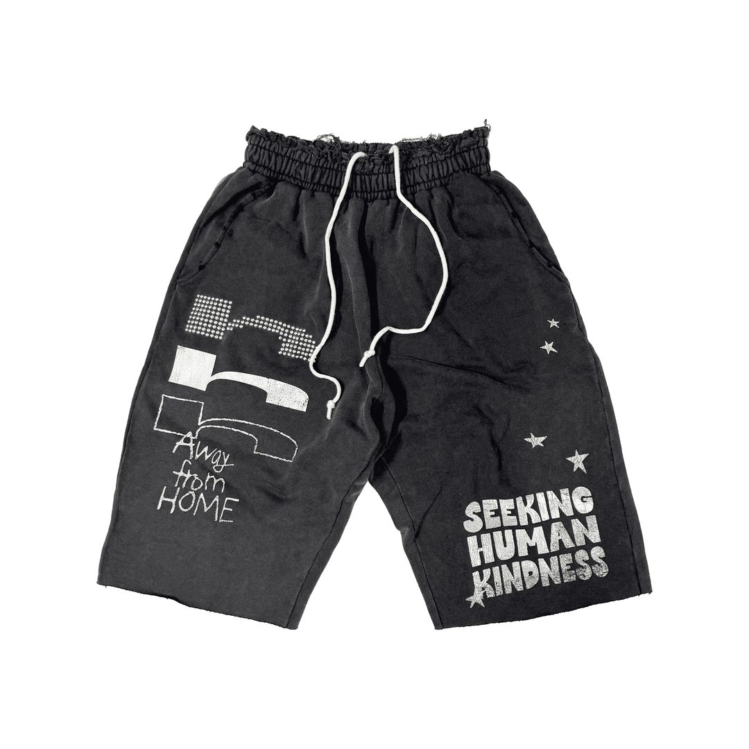 hhh BIG SHORTS - WASHED BLACK