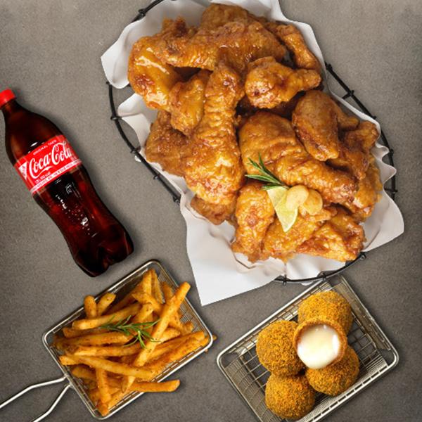 골드킹 콤보+뿌링치즈볼+케이준프라이+콜라 1.25L