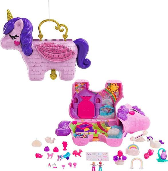 Polly Pocket 유니콘 파티 미니 토이 플레이세트 아동용 장난감