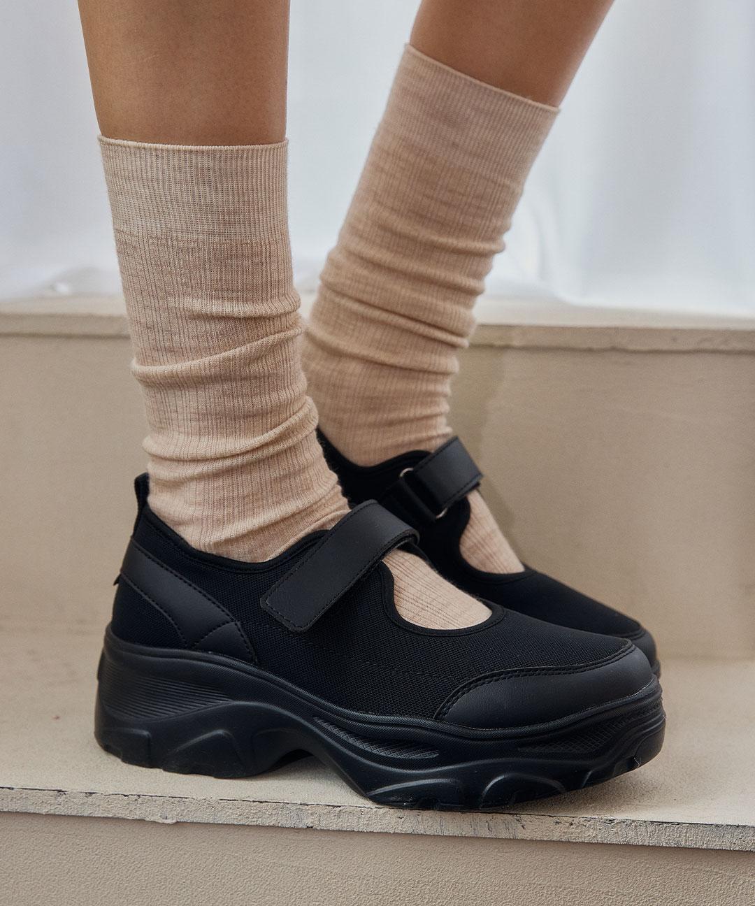 오찌 [오찌] [15차리오더] 4color 로미타 플랫폼 벨크로 메리제인