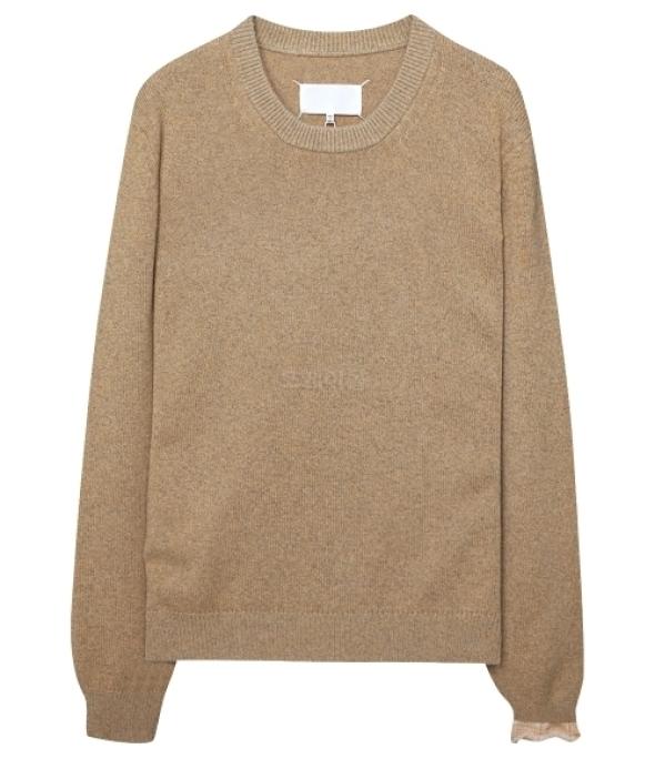 시그니처 스티치 컷아웃 디테일 캐시미어 니트 (S31HA0836 S17907 153F)