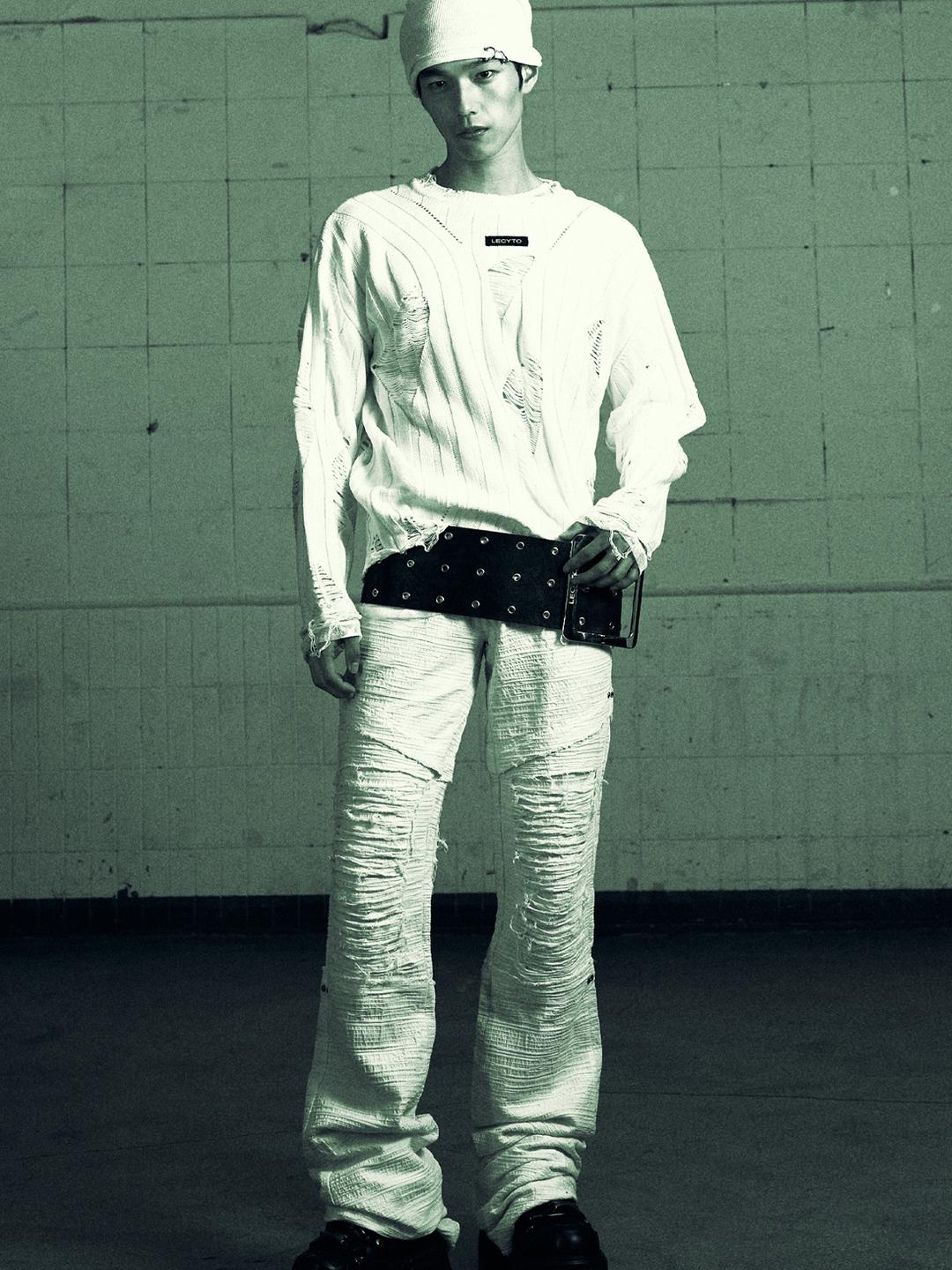 Anarchy Crew Neck Knit_[White]