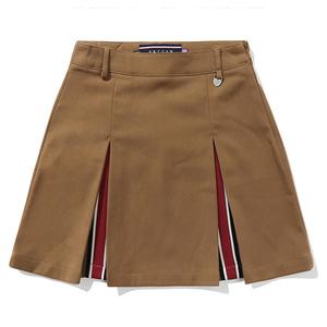 [TGT X RMTCRW]INVERTED PLEATS SKIRT_BROWN