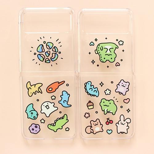 익명깨꾹 투명 Z플립케이스