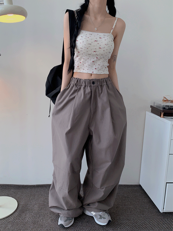 ♥PREVIEW♥ 노바 벌룬 와이드 밴딩 팬츠 (unisex)