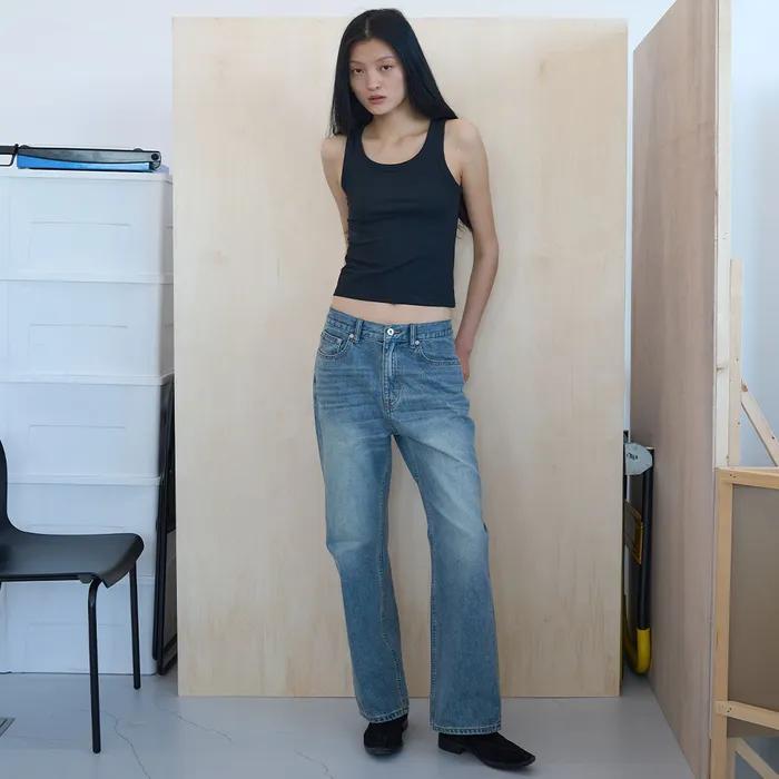 BOOTCUT DENIM PANTS (blue)