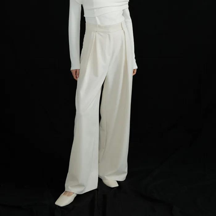 Monet wide slacks (ivory)