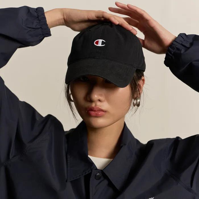 가먼트워시 릴렉스드 C로고 캡 Black