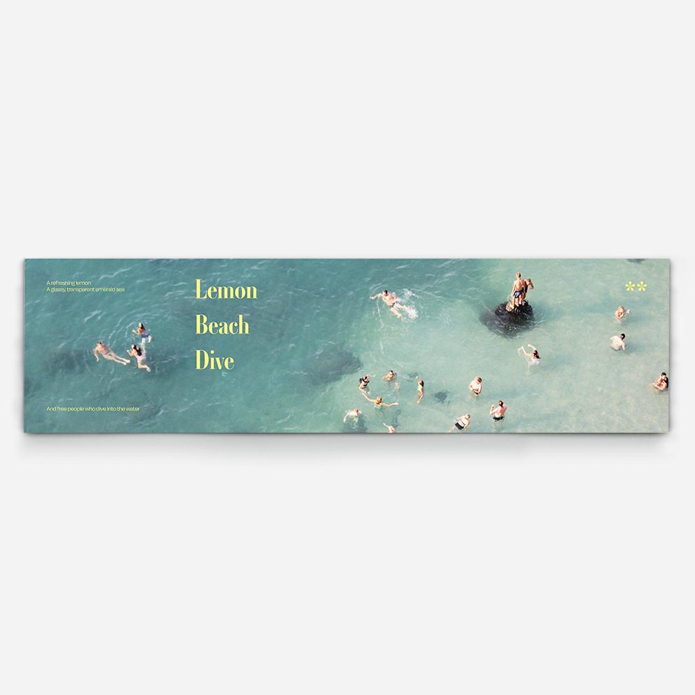 포스터오피스 (Lemon Beach Dive) 가로형 액자 감성인테리어