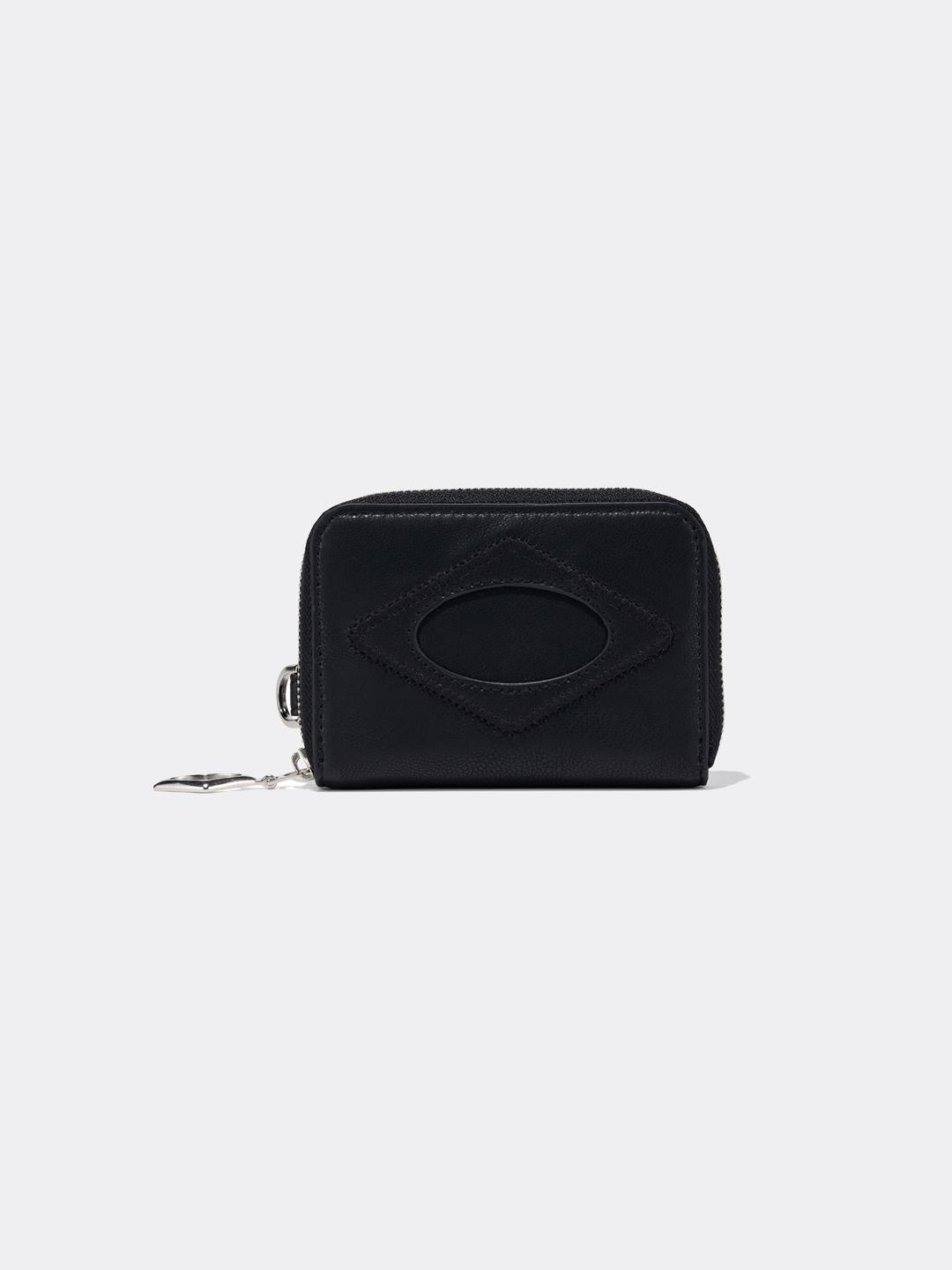 미스치프 RHOMBUS ZIP-AROUND WALLET-BLACK