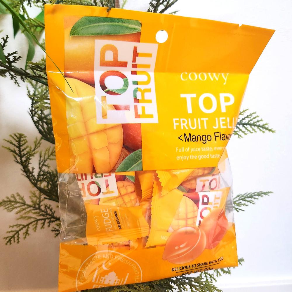 베트남 탑젤리 까먹는 망고젤리 coowy topfruit 탑프룻 과일구미 다낭한시장 과자