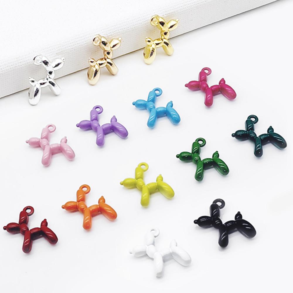 풍선 강아지 벌룬 펜던트 키링 목걸이 악세사리 만들기 재료