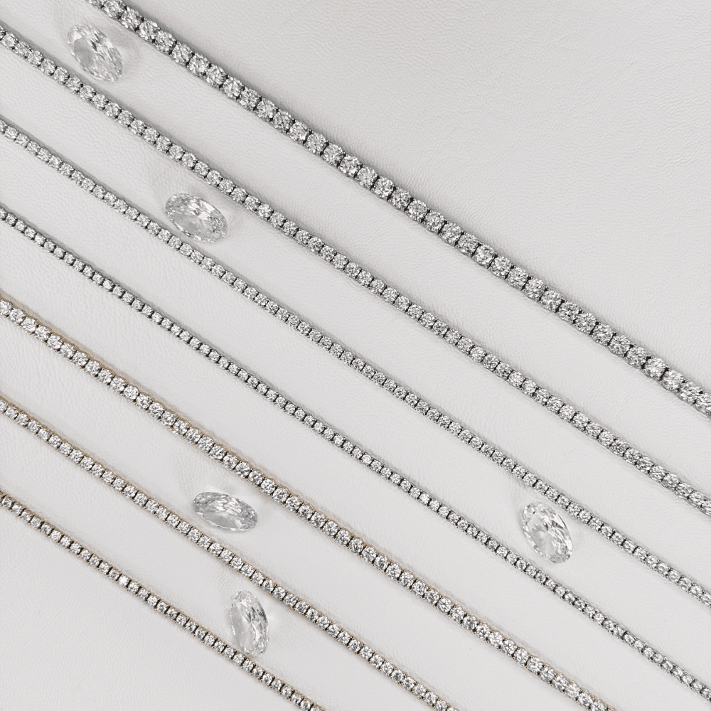 7A 시뮬럿다이아 테니스 목걸이 4mm/ 3mm/ 2.5mm/ 2mm