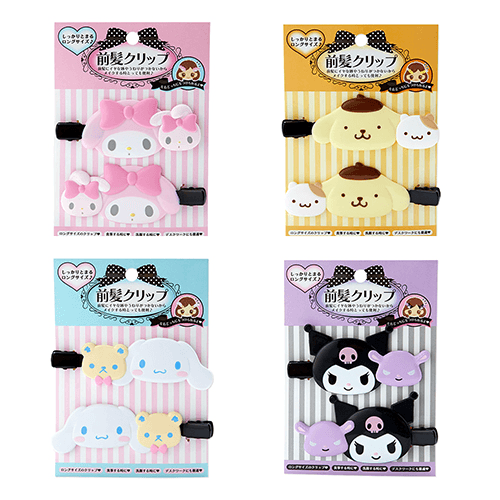 [산리오] 앞머리 롱 클립 헤어핀 헤어 클립 집게핀