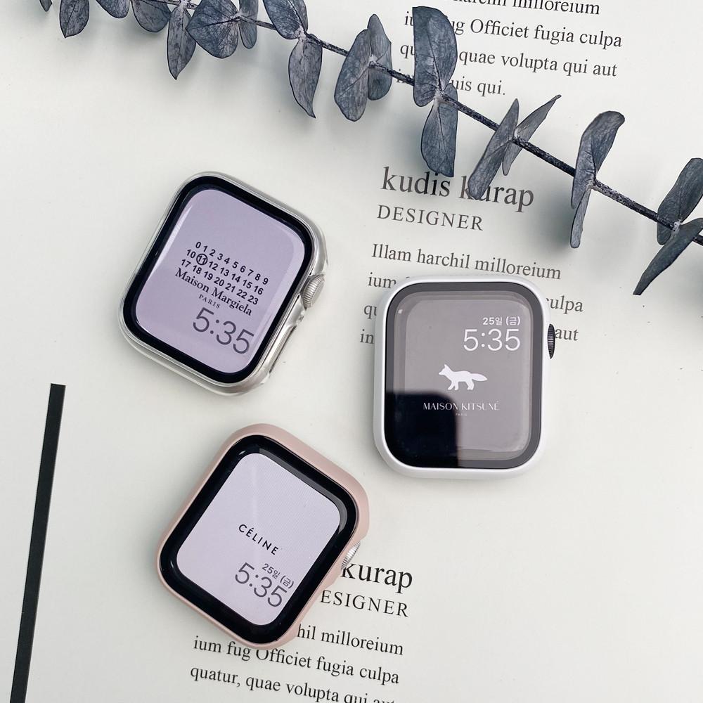 더블D 애플워치 SE 7 6 5 4 3 슬림 강화유리 케이스 9H