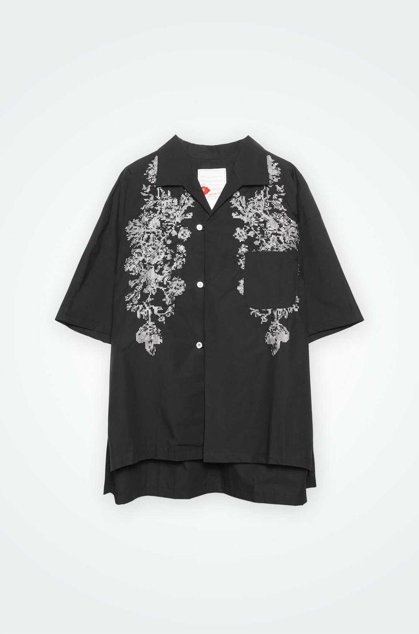 SEVESKIG Unconventional Classic Flower S/SL Shirt "BLACK"