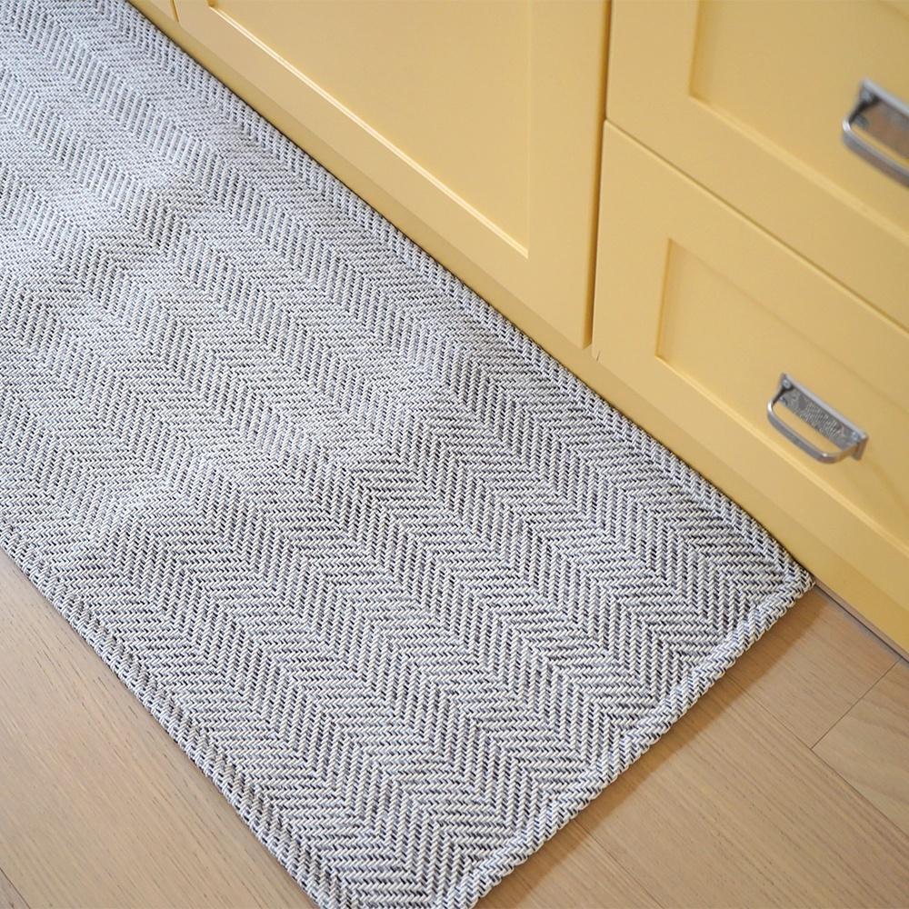 워셔블 헤링본 현관 욕실 주방매트 (2 color)