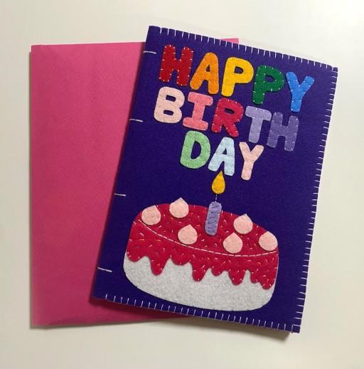 레인보우 생일카드