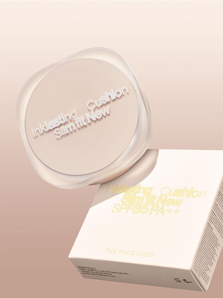 [더페이스샵] 잉크래스팅 쿠션 슬림핏 뉴 12g (SPF35 PA++) : 더페이스샵