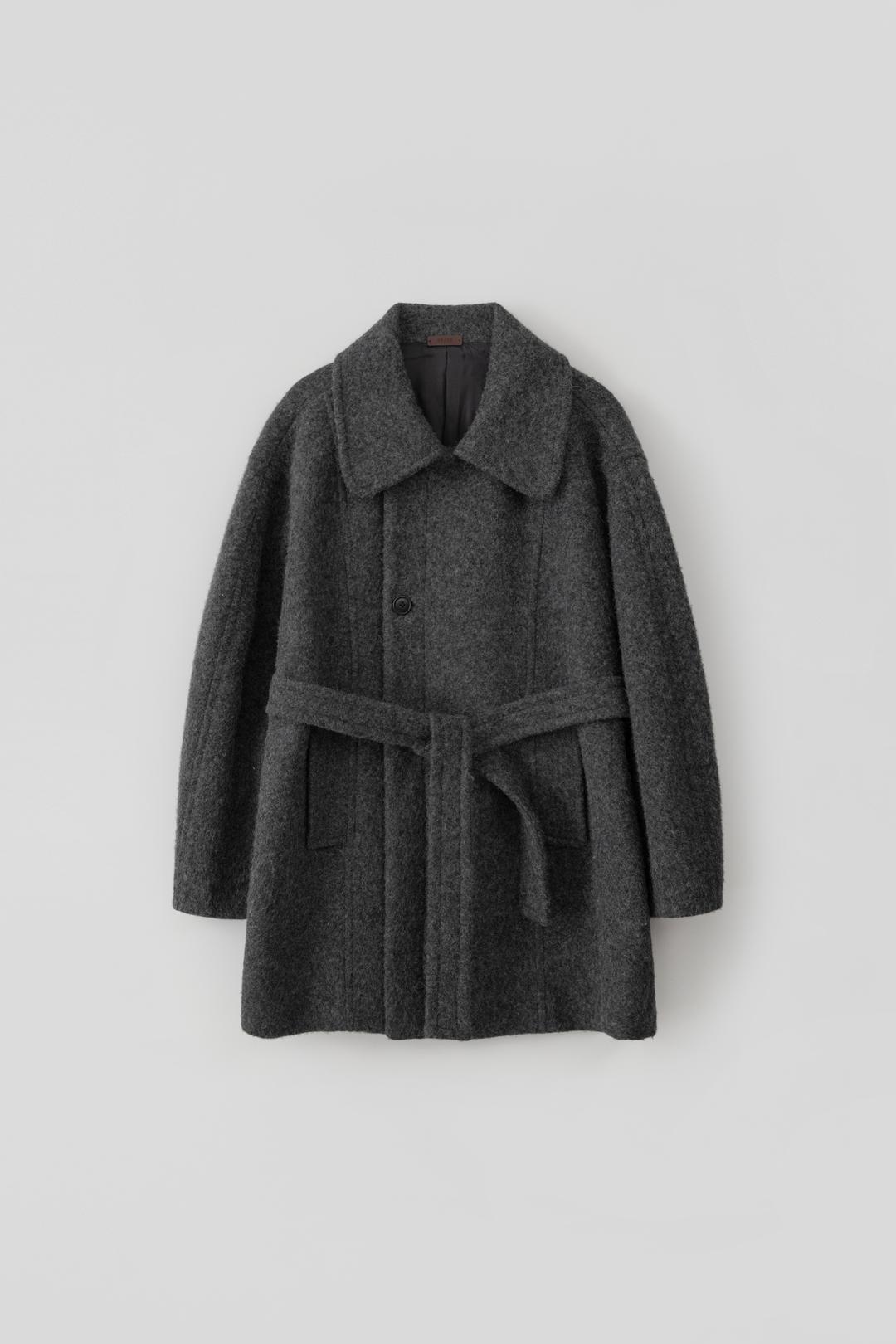 [10/24 순차배송] Cloud Single Overfit Coat_Charcoal